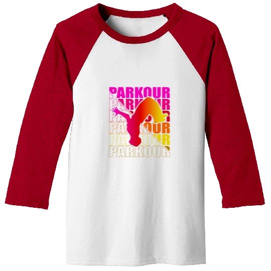 Parkour, Freerunning, Street Workout Acrobatic Baseball Tees