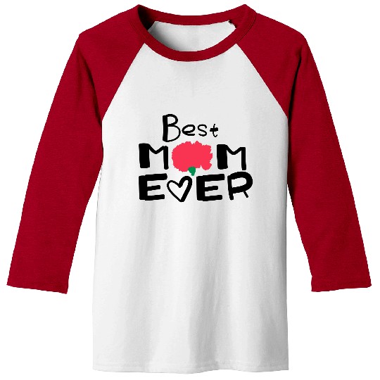 Happy Mother's Day lettering 2 Baseball Tees