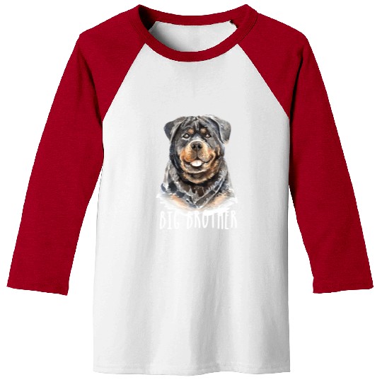 Funny Dog Big Brother Baseball Tees