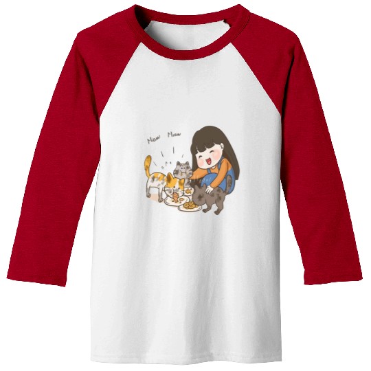 Crazy Cat Lady is My Destiny Baseball Tees