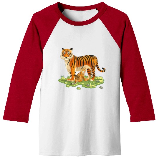 Mother And Son Tiger Baseball Tees