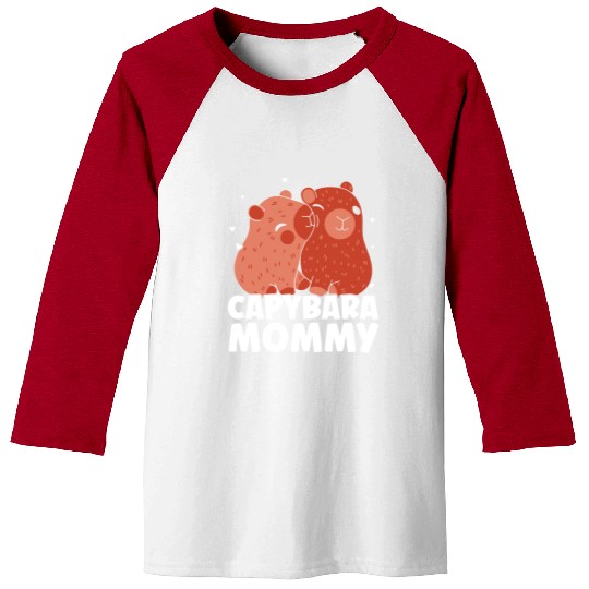 Capybara Mommy Lover Capybaras Rodent Animal Mom M Baseball Tees