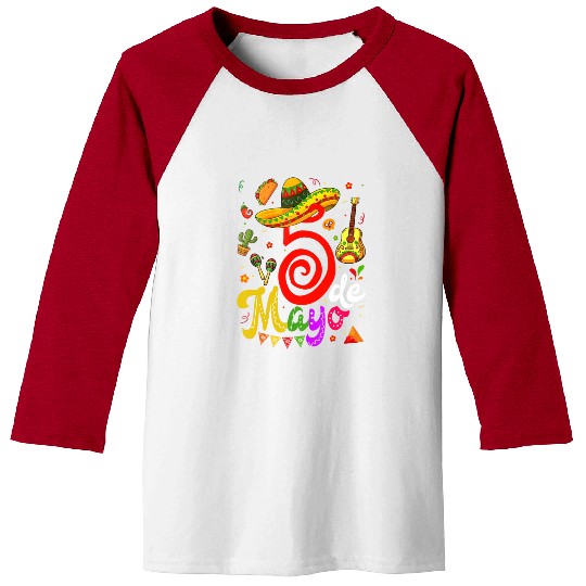 Cinco De Mayo Fiesta Surprise Camisa 5 De Mayo Baseball Tees