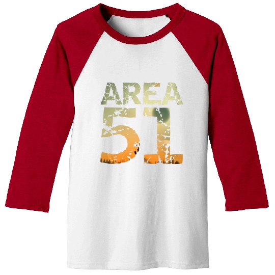 Area 51 UFO Design Baseball Tees