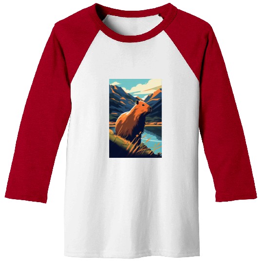 Capybara Nature Capibara Baseball Tees