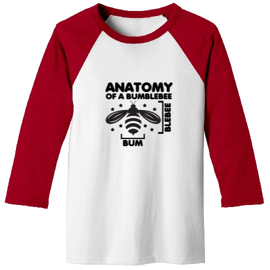Anatomy of a Bumblebee Bee Lover Gift Baseball Tees