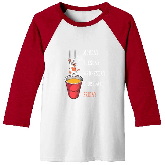 Cat Lover Funny Weekend Party Baseball Tees