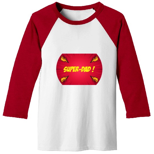 Super-dad super-hero Best dad Father's day Comics Baseball Tees
