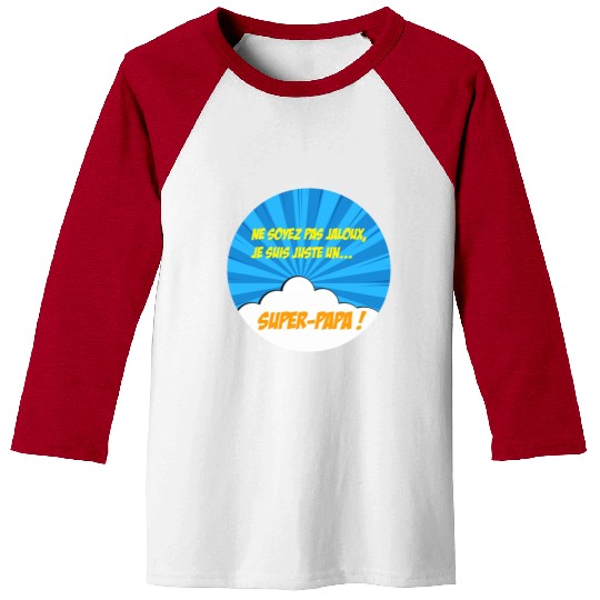 Super-dad super-hero Best dad Father's day Comics Baseball Tees