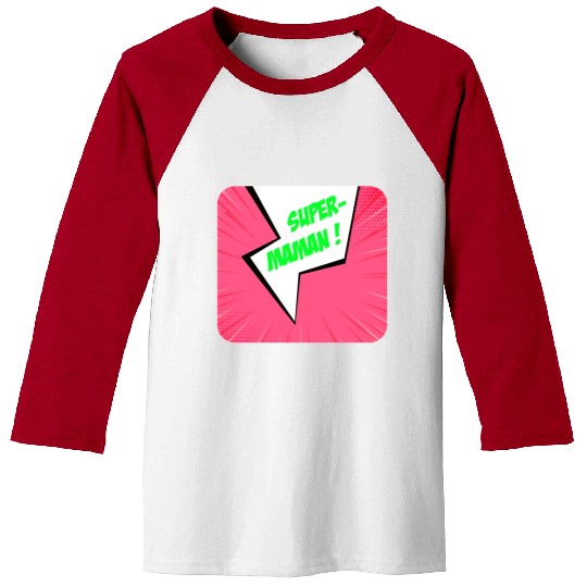 Super-mom super-hero. Best mom Mother's day Comics Baseball Tees