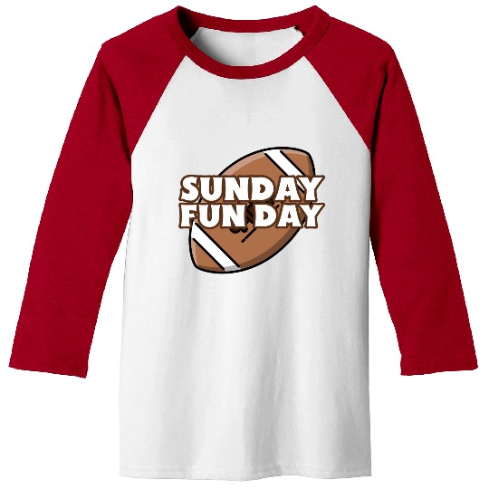 Sunday Fun Day Football Baseball Tees