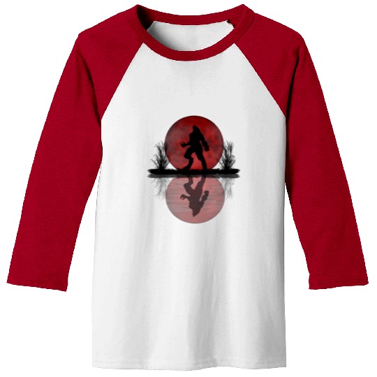 Werewolf Under A Full Blood Moon Howling Baseball Tees