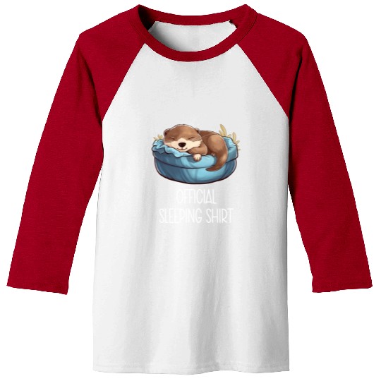 Official sleeping pajama Baseball Tees sea otter