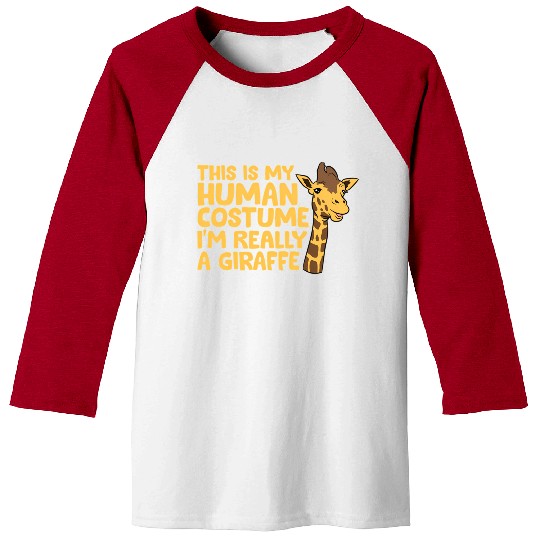 Giraffe Giraffe I'M Really A Giraffe Baseball Tees