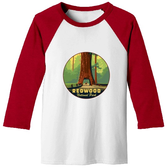 Redwood National Park Baseball Tees