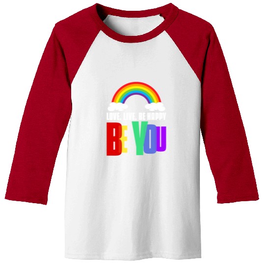 Pride Ally Baseball Tees Be You LGBT Pride Rainbow Gay