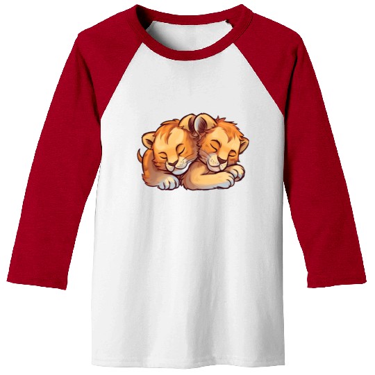Sleeping Lion Cubs Baseball Tees
