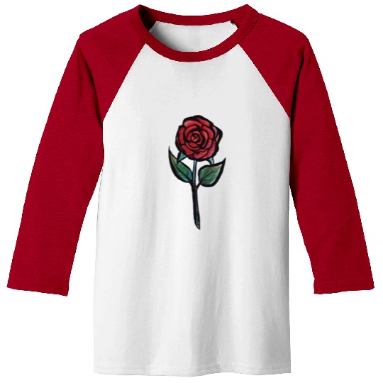 Red Rose Baseball Tees