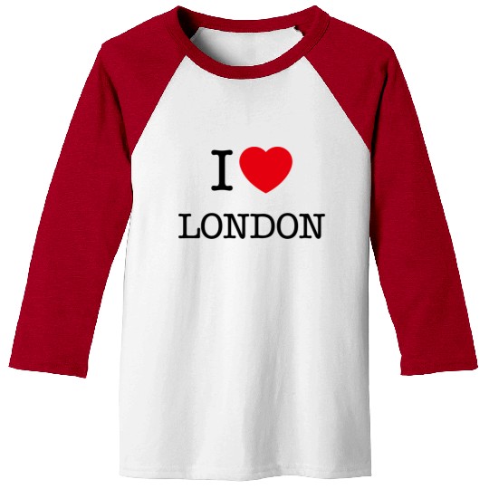 I Love London Londons Baseball Tees
