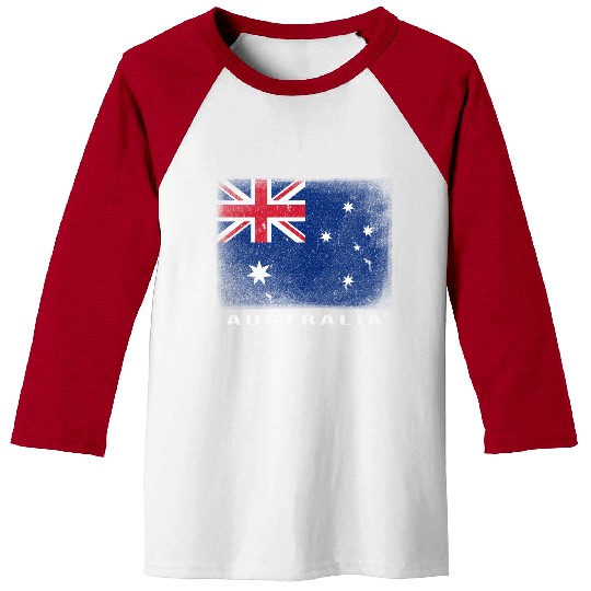 Australian Flag Australia Love Baseball Tees