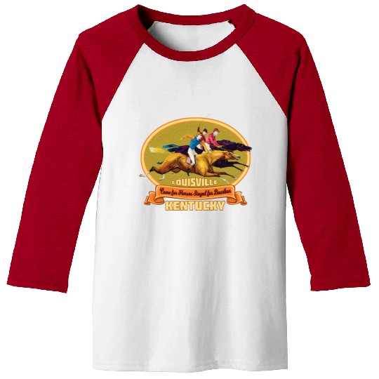 Louisville Kentucky Horse Racing Bourbon Derby Baseball Tees