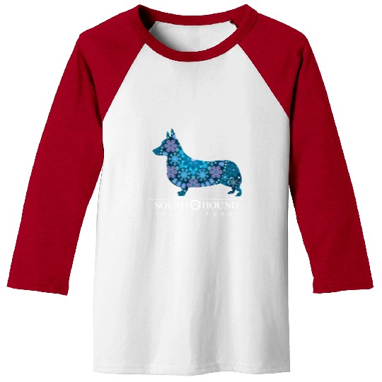 Corgi Dog Bohemian Snowflake Pattern Baseball Tees