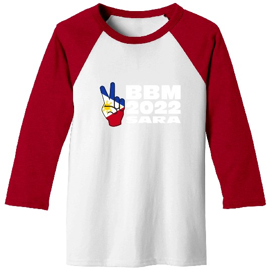 Bbm 2022 Bongbong Marcos Sara Philippines Flag Red Baseball Tees
