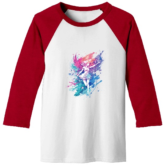 Watercolor Fantasy Fairy Grunge Pastel Goth Butter Baseball Tees