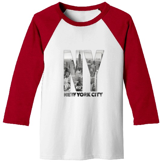 New York City yline Nyc Manhattan Baseball Tees