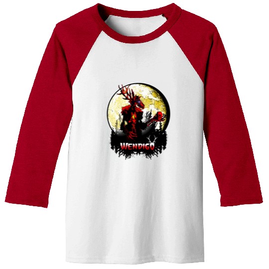 Wendigo New Monster inwalker Cryptid Evil Baseball Tees