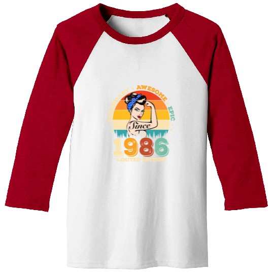 36 Legendary Since 1986 Awesome 36Th Baseball Tees
