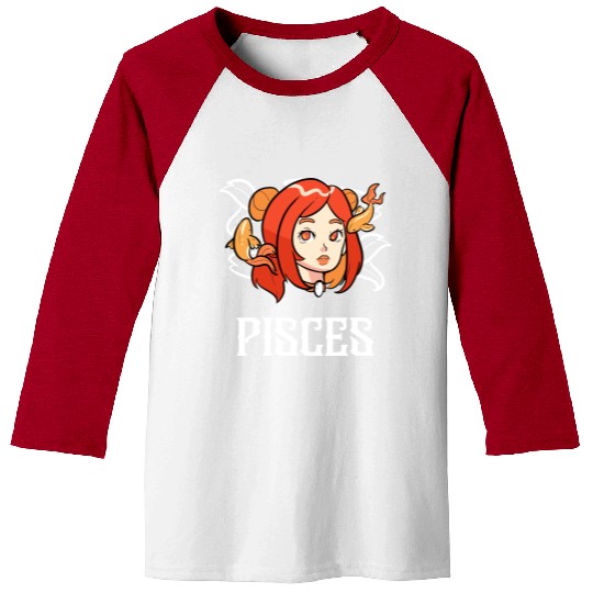 Pisces Horoscope Astrology Tarot Card Star Sign Baseball Tees
