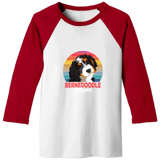Bernedoodle Mama Dog Mom Owner Baseball Tees
