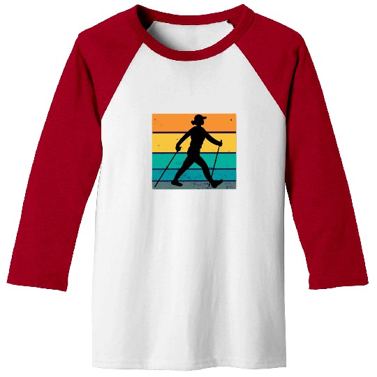 women hiking Baseball Tees