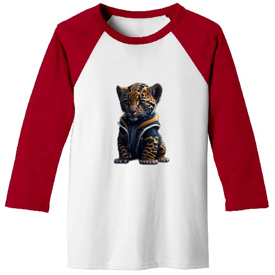 A cute tiny hyper realistic baby jaguar Baseball Tees