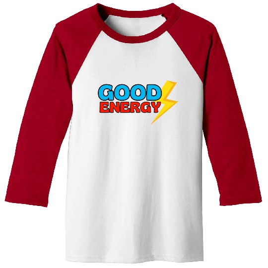 GOOD ENERGY- Flash Of Lightning Yellow Baseball Tees