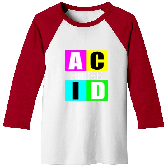 Acid house music Baseball Tees