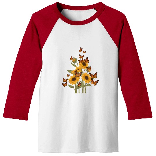 Butterfly Tree Beautiful Animal Butterflies Tree Baseball Tees