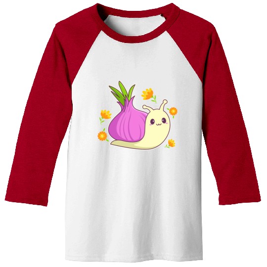 Aesthetic Kawaii Onion Baseball Tees