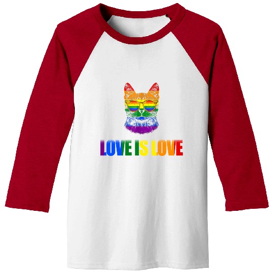 love Is Love Gay Pride Baseball Tees