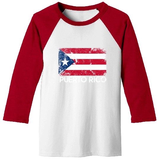 Puerto Rican Flag Made In Puerto Rico Baseball Tees
