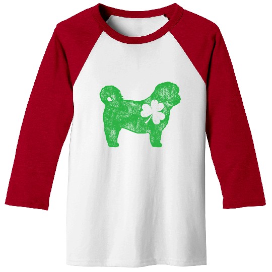 Shih Tzu St Patric Day Shamrock Dog Baseball Tees