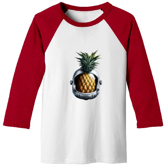 Pineapple astronaut Baseball Tees
