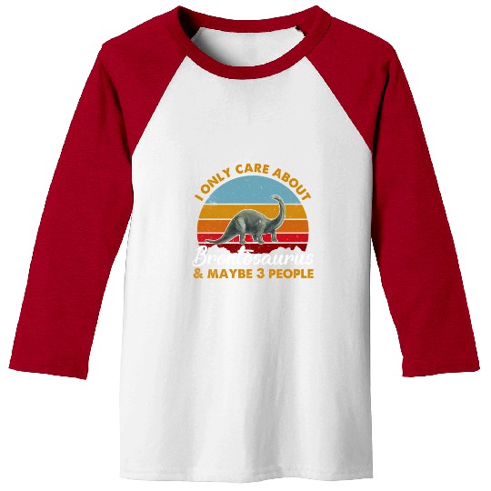 Style Sunset Brontosaurus Baseball Tees
