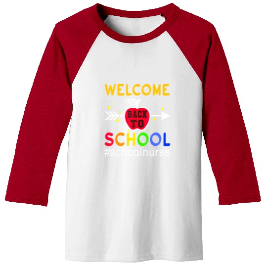 Elementary School Registered Nurse Back To School Baseball Tees