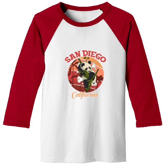California State San Diego Panda Zoo Baseball Tees
