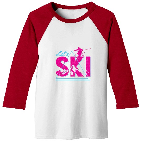 Ski Winter Sports Skiing Skier Baseball Tees