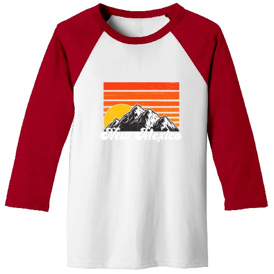 New Mexico Mountains Hiking Love New Mexico Baseball Tees