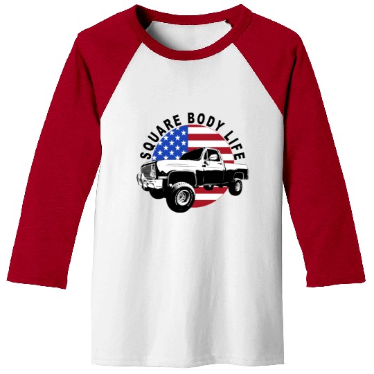 Squarebody Truck 4X4 Square Body Baseball Tees
