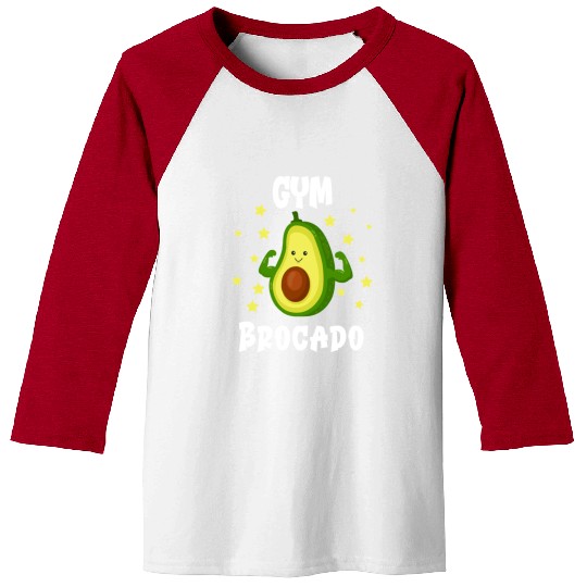 Gym Bro Avocado ness Baseball Tees